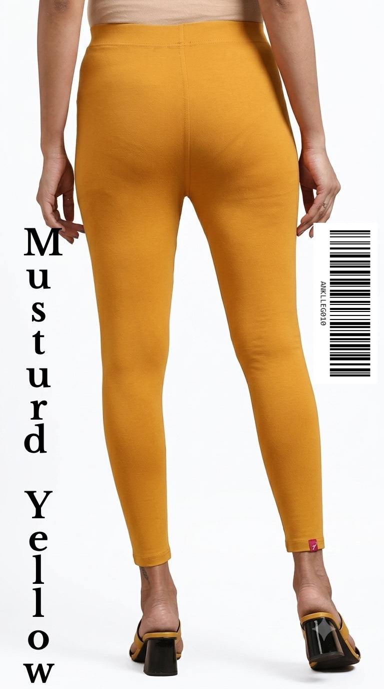 Ankle Leggings [Color MUSTARD YELLOW ] ANKLLEG010