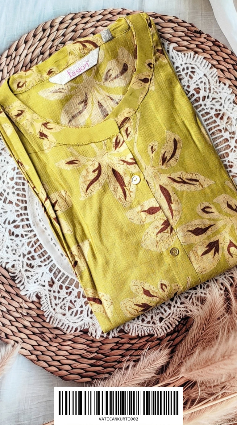Vatical Silk A-Line Princes Cut Kurtis VATICANKURTI002