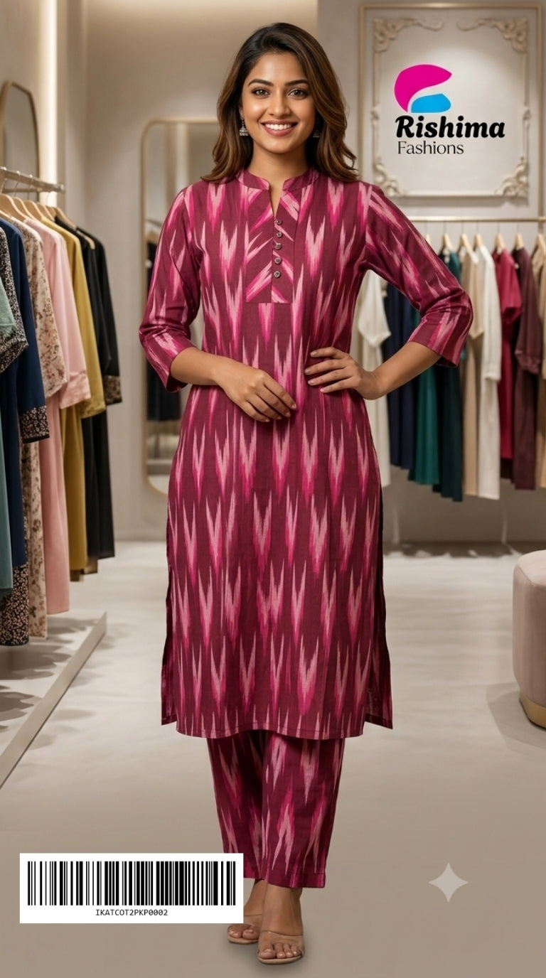 IKKAT Cotton 2Piece Sets IKATCOT2PKP0002