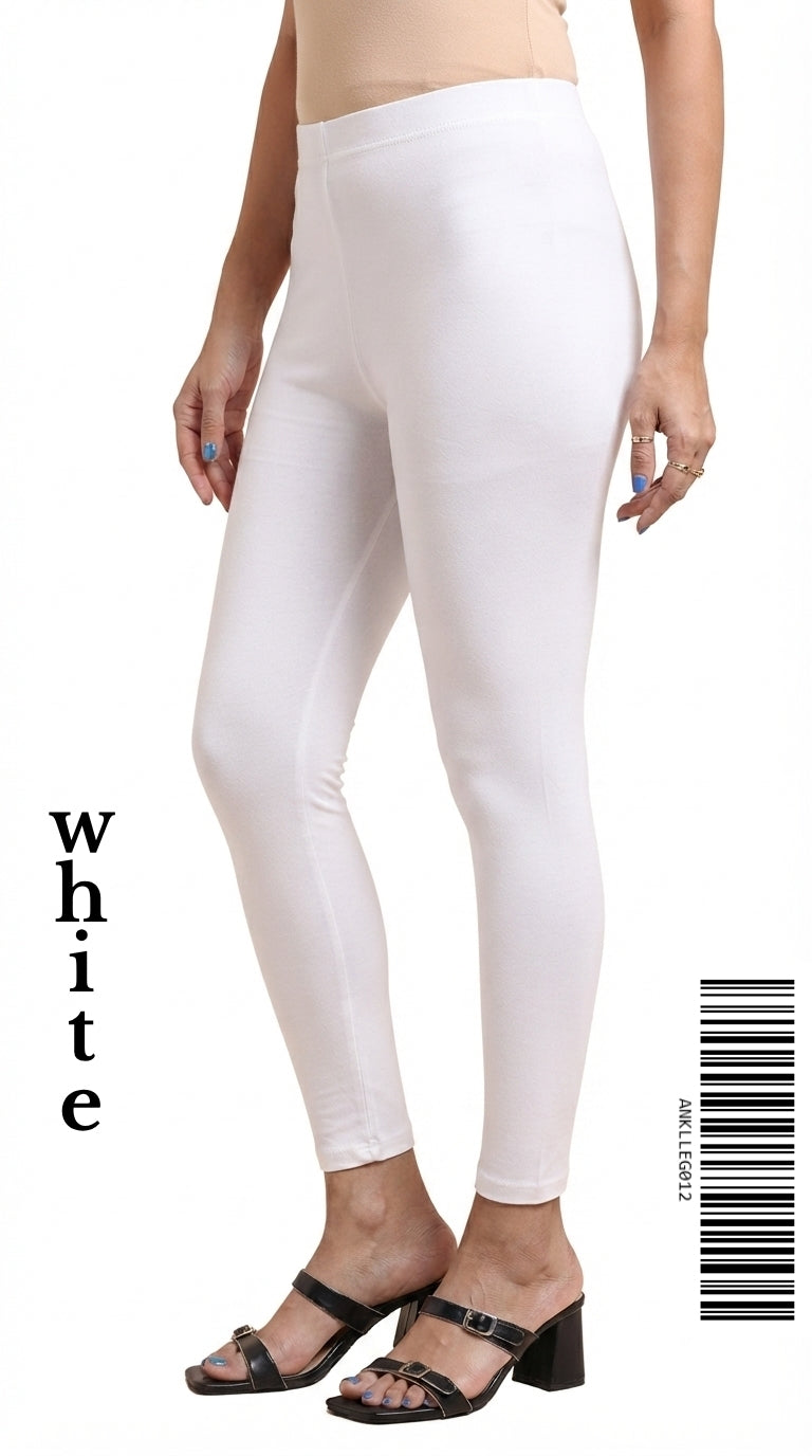 Ankle Leggings [Color WHITE] ANKLLEG012