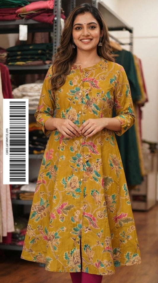 Vatical Silk A-Line Princes Cut Kurtis VATICANKURTI003