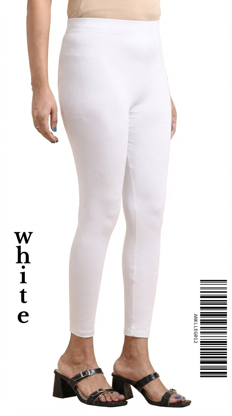 Ankle Leggings [Color WHITE] ANKLLEG012