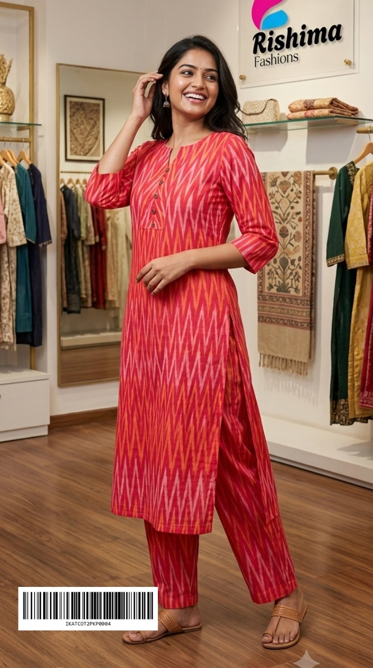 IKKAT Cotton 2Piece Sets IKATCOT2PKP0004