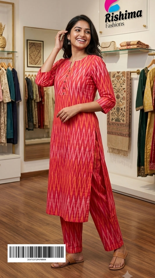 IKKAT Cotton 2Piece Sets IKATCOT2PKP0004