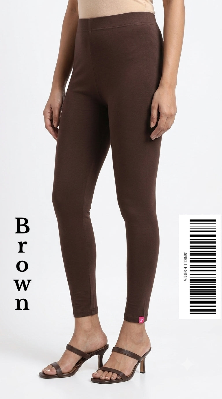 Ankle Leggings [Color BROWN] ANKLLEG015