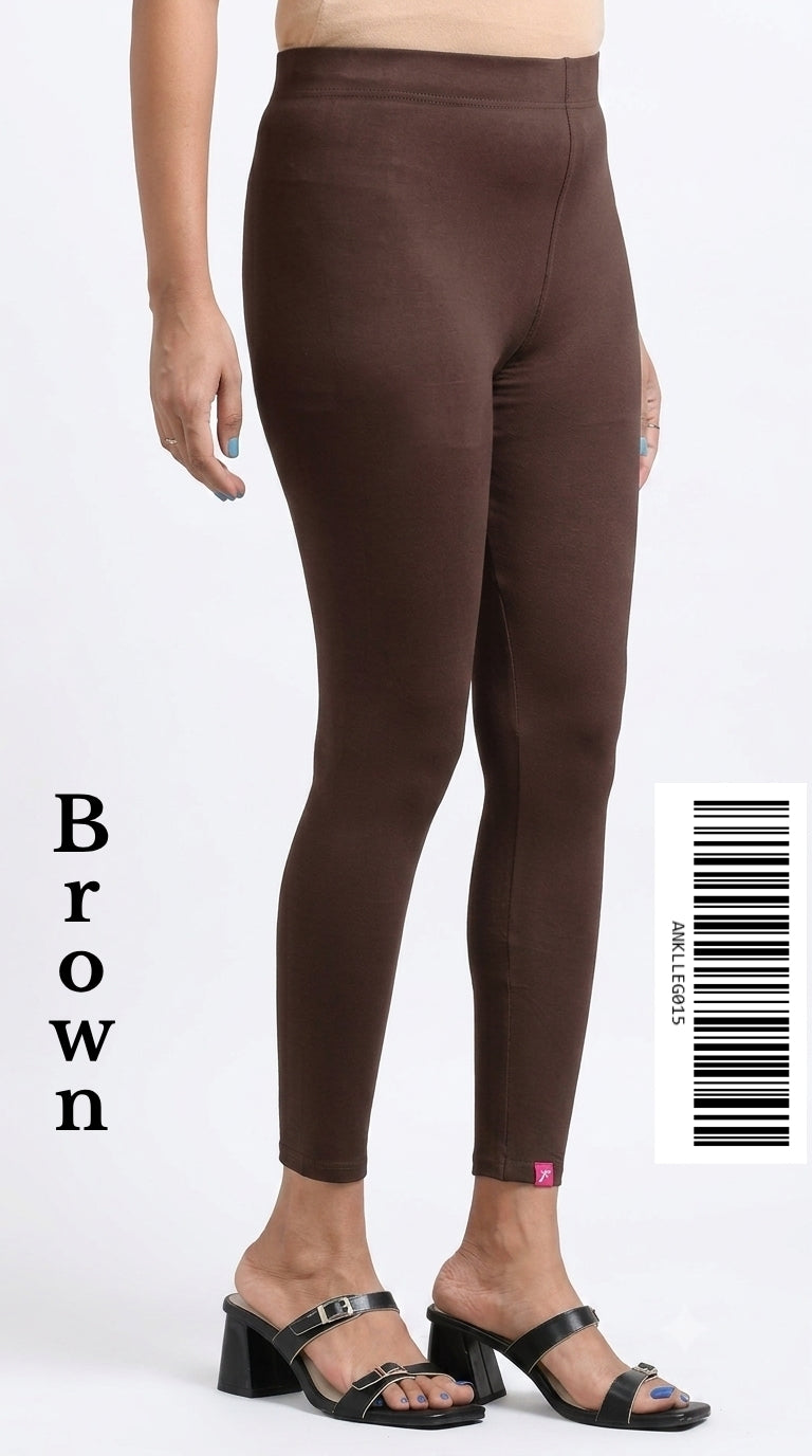 Ankle Leggings [Color BROWN] ANKLLEG015