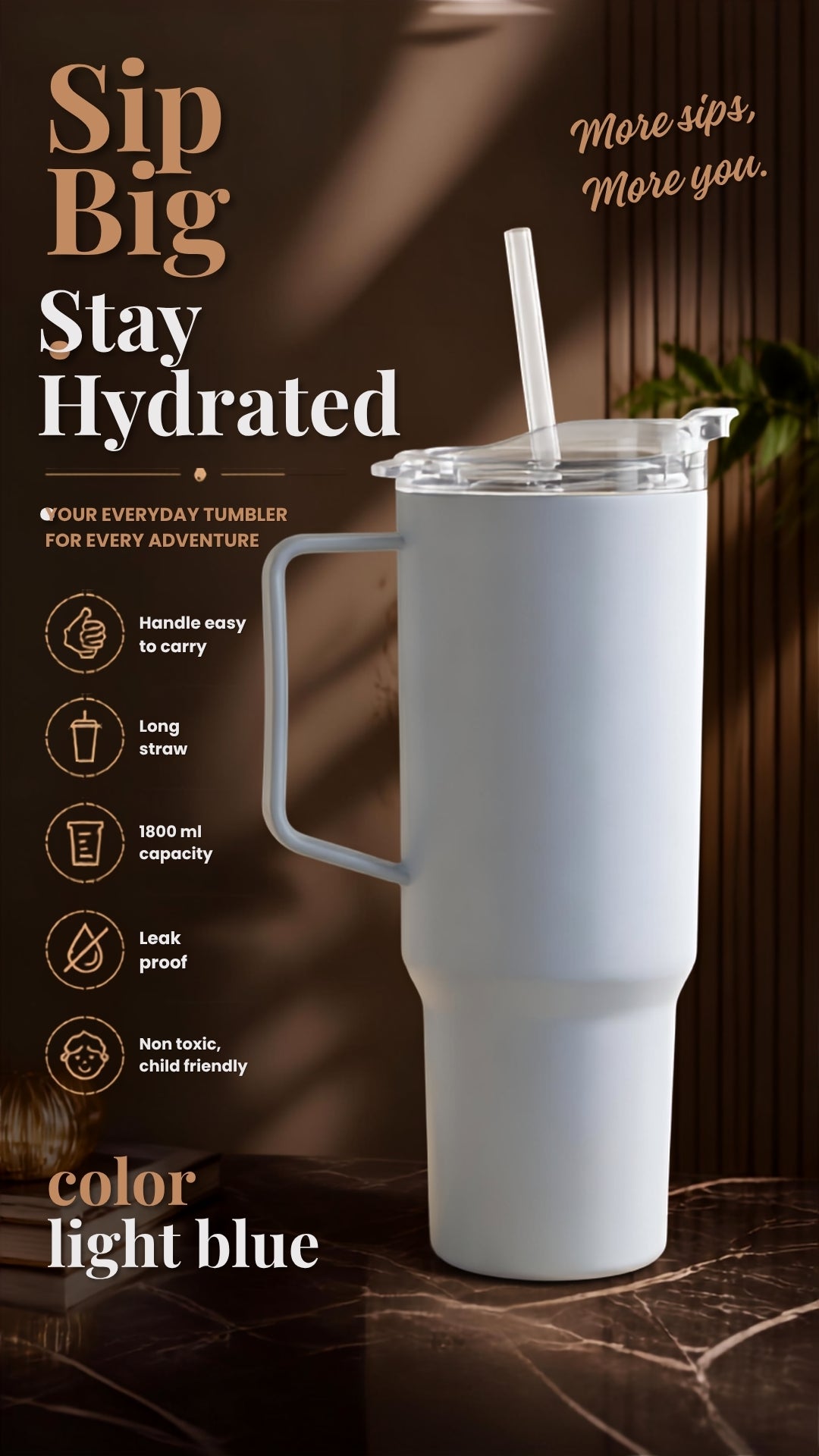 Tumbler : Light Blue