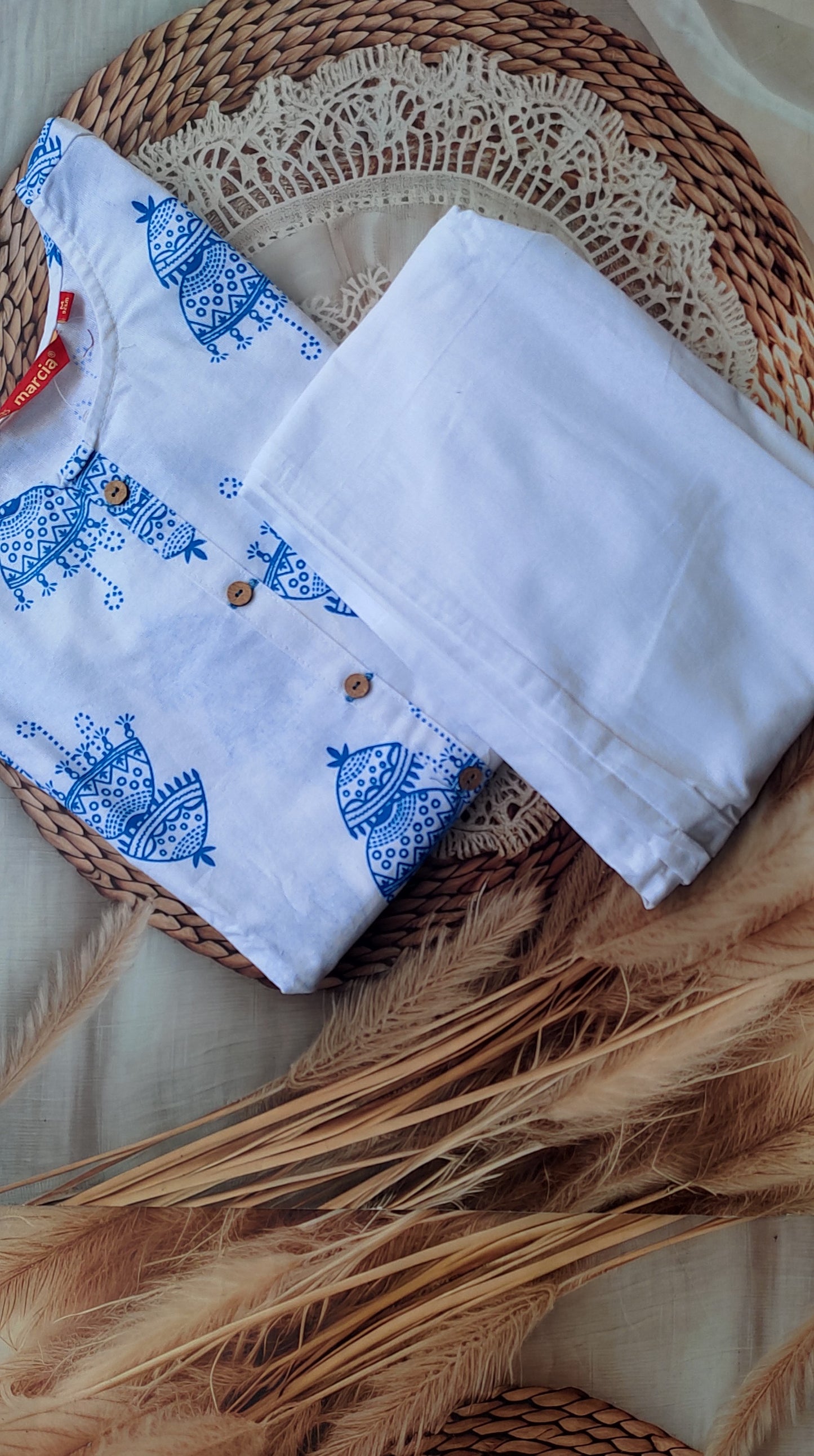 Khadi Cotton 2Piece (Kurti & Pant) KHCOT2PKP00028
