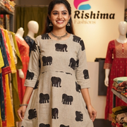 Elephant Design Cotton